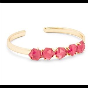 Kendra Scott 14K gold plated glass bangle bracelet